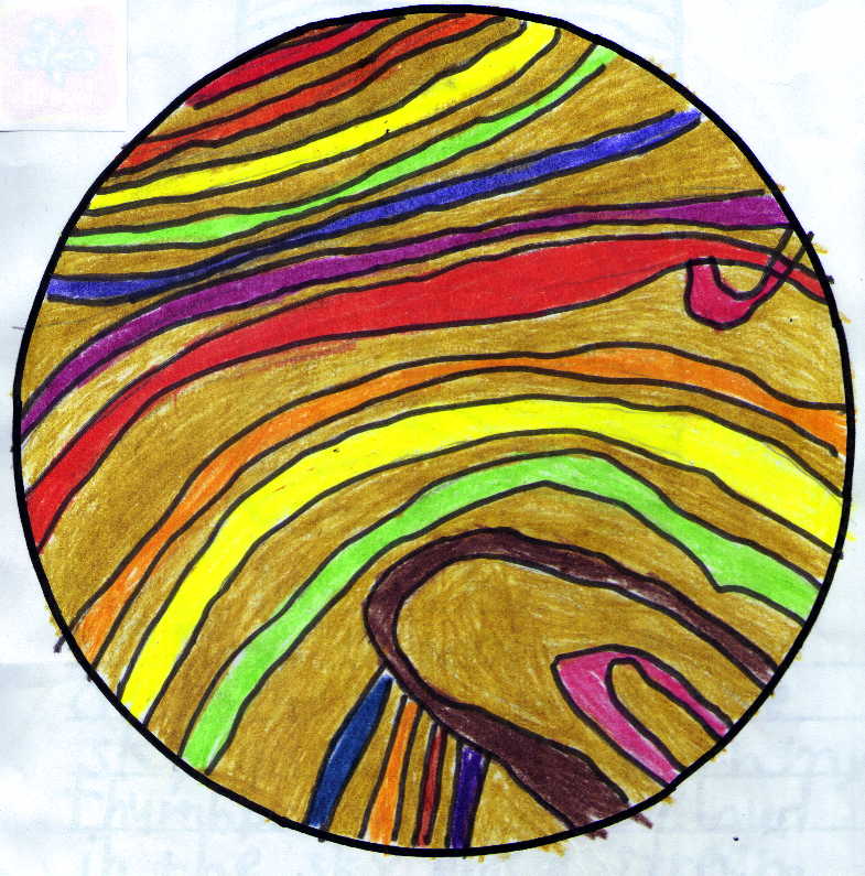 Color Thumbprint art